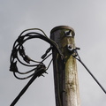 Electricity coming from a pole